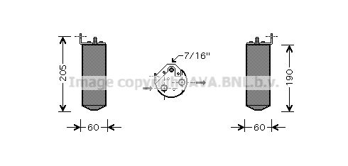 AVA QUALITY COOLING Kuivain, ilmastointilaite RTD036